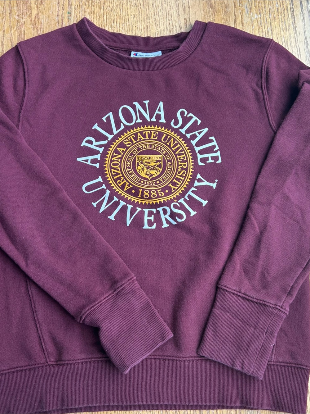 Champion Maroon Arizona State University Crewneck Sweatshirt Sz M 2010s NCAA
